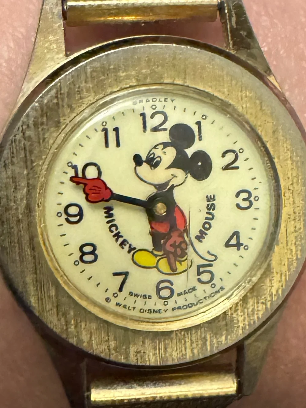 Vintage Mickey Mouse Wind Up Watch